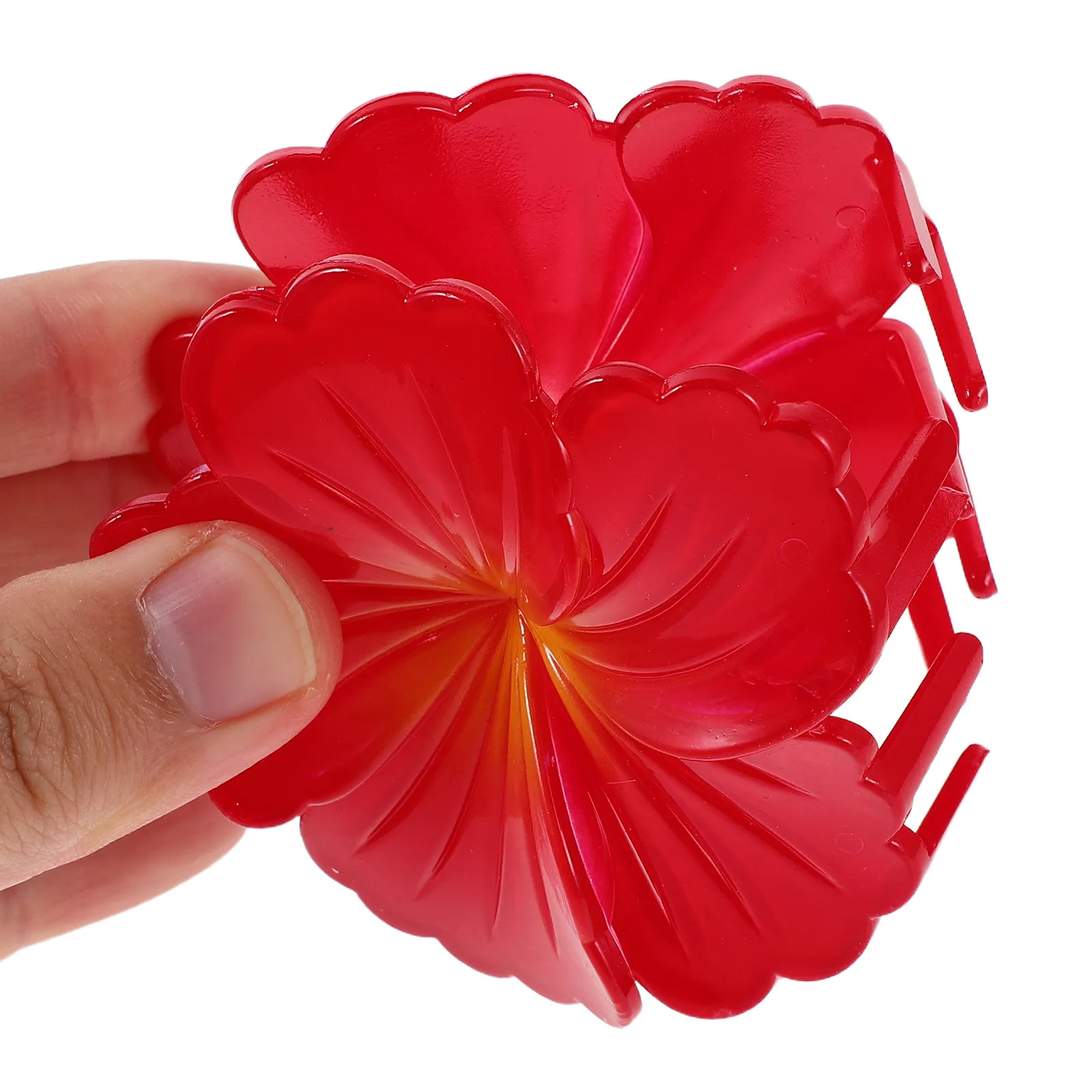 12Pcs Flower Claw Clip Elegant Plumeria Gradient Hair Claw Clips Hawaiian Beach Summer Hair Accessories for Women