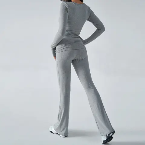 DRUR लूज़ जिम सेट 2 पीस क्विक ड्राई ब्रीथेबल स्पोर्ट्सवियर आउटफिट महिलाओं के लिए ट्रैकसूट 2 पीस फिटनेस टॉप पैंट रनिंग कपड़े नए 8 best sales महिलाओं के ट्रैकसूट - №4