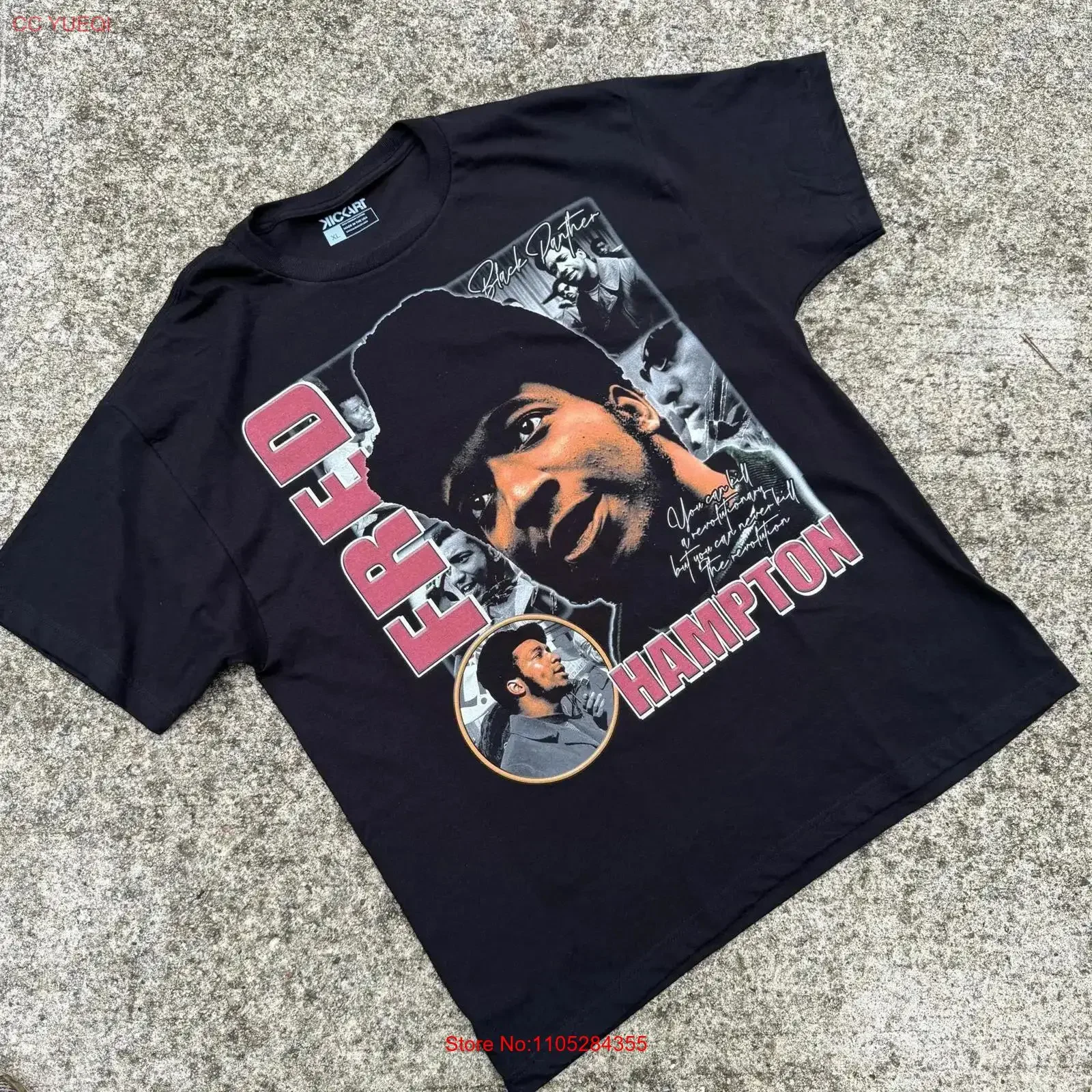 Fred Hampton T shirt Casual Fashion Streetwear Style Trendy Apparel Unique Design Men's For All vintage Washed designer clothes