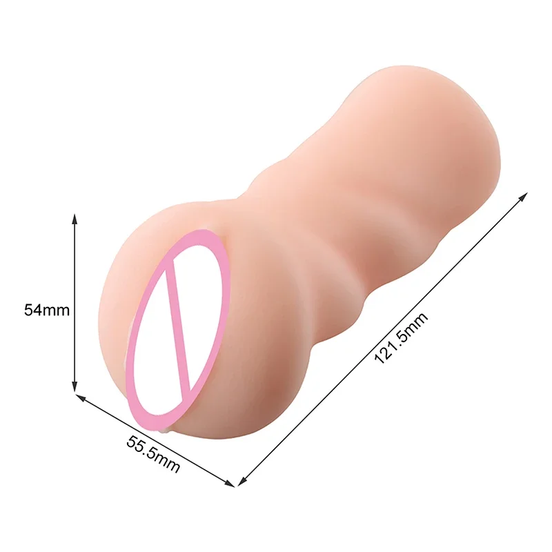 Masturbador masculino realista suave, Silicone Sex Toys para homens, Brinquedos eróticos de vagina artificial, Bichano industrial, Produto adulto