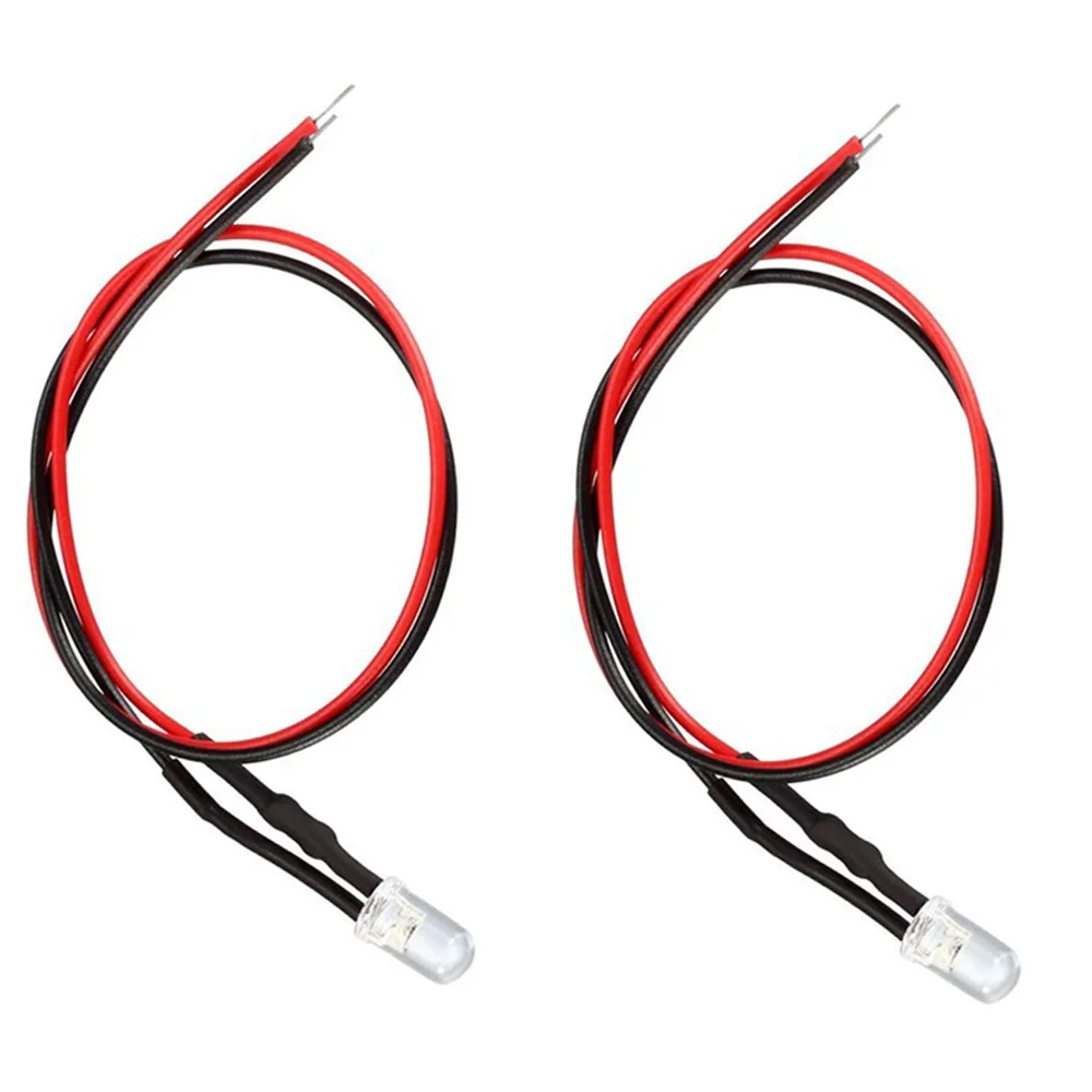 

DC 12V LED Diode Lights 7.9 Inch Round Pre Wired 5mm Emitting Diodes LED Light Lamp Bulb DIY Home Christmas Decoration