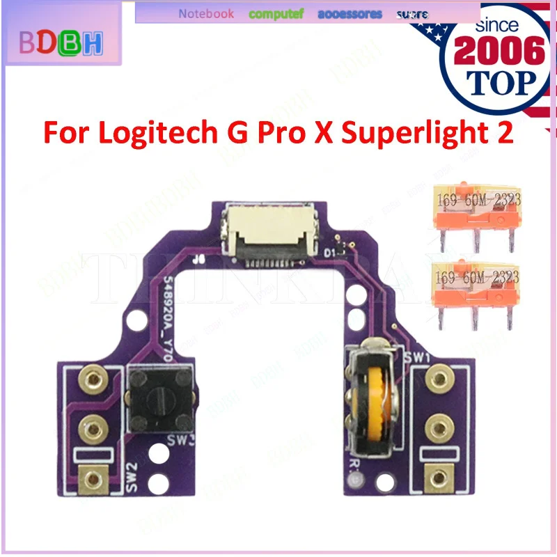 Hot-swap Switch Button Mouse Board for For For Logitech G Pro X Superlight 2 2nd Mouse