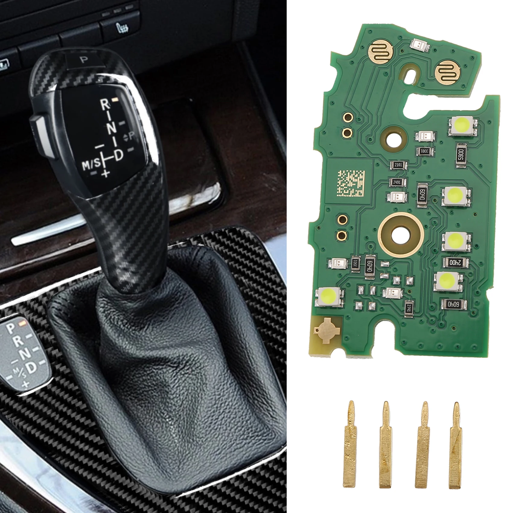 Reliable-For BMW 2 3 5 6 7' X3 X4 X5 X6 LHD Car Gear Shift Knob Panel W/LED Circuit Board Repair