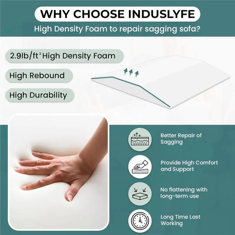 ABFU-Couch Cushion Support For Sagging Seat, Sofa Furniture Seat Cushion Sagging Repair, Foam Sofa Cushion Support
