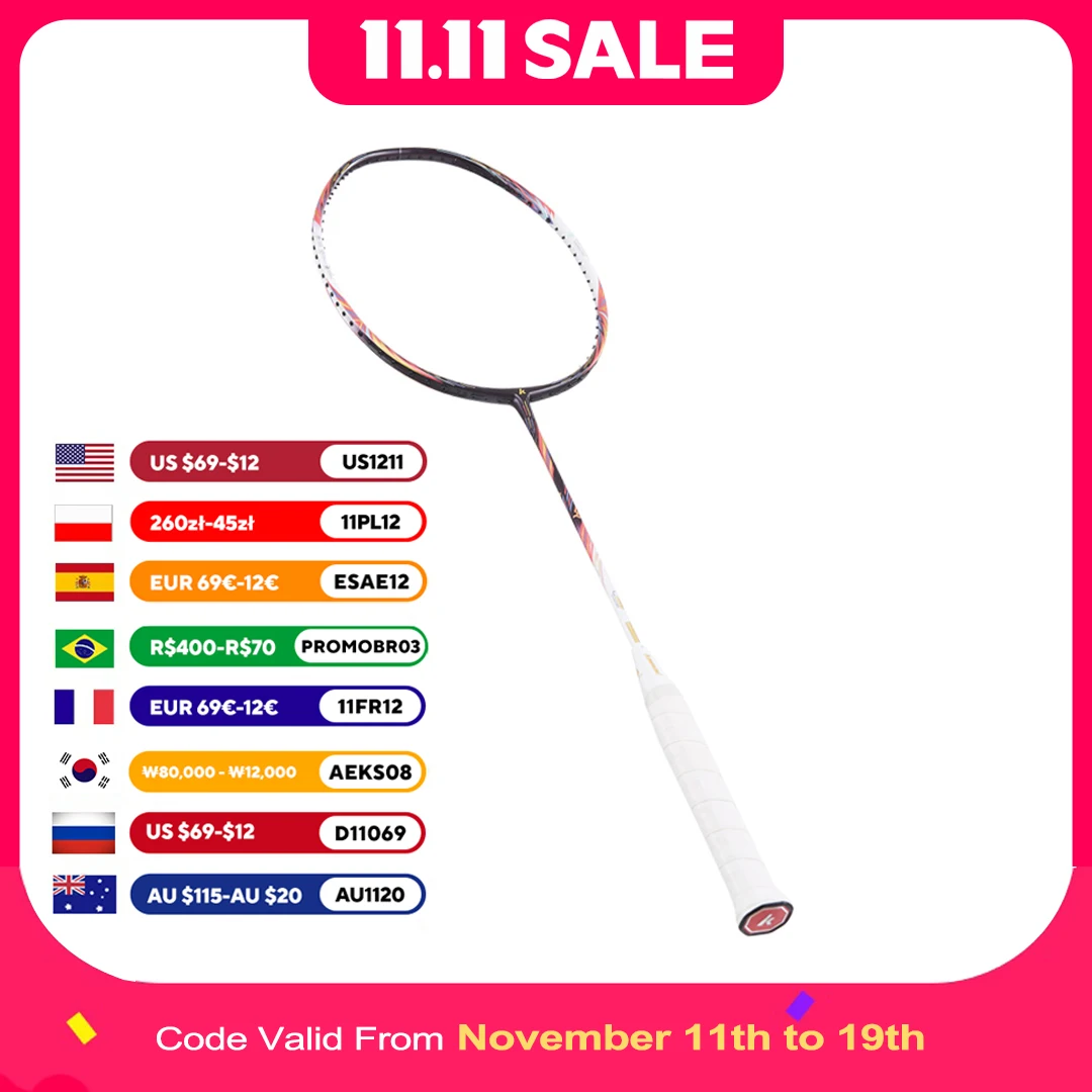 

Kawasaki Master MAO 19 Badminton Racket Professional Carbon Fiber 4U Offensive Racket Kawasaki 2024 NEW