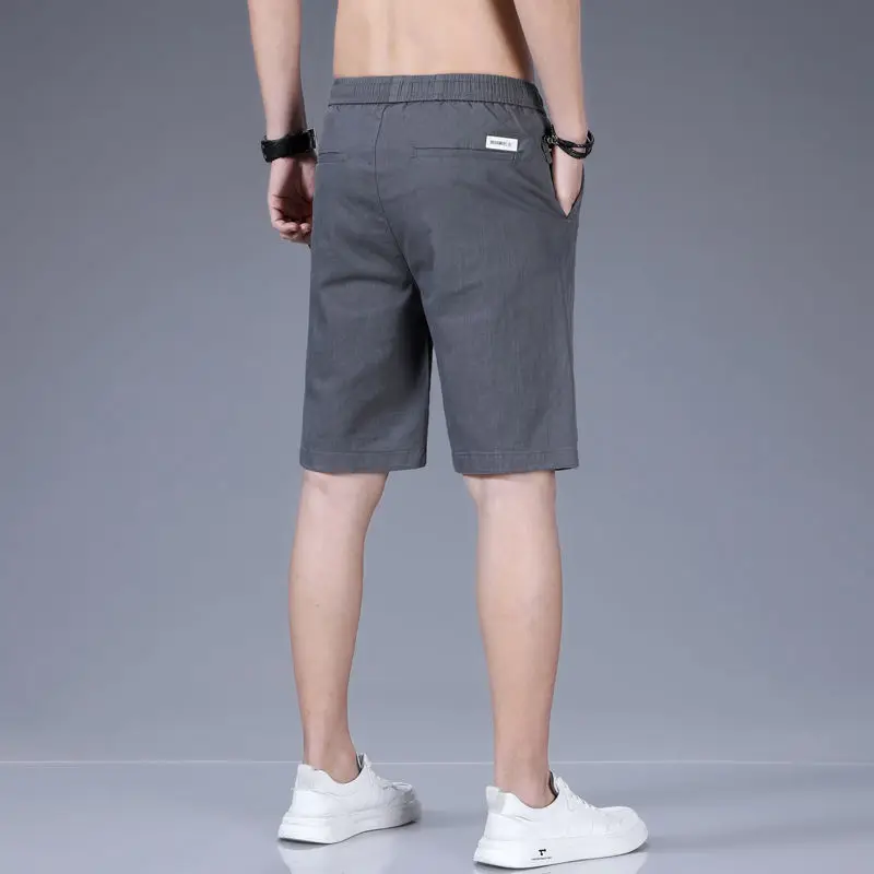 New Fashion Five Point Shorts for Men\'s Summer Thin Casual Loose Sweatpants Beach Trousers Many Pockets Sports Pants