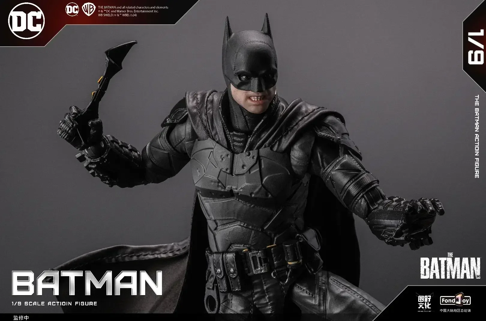 Fondjoy Batman Figure Dc Series Batman Action Figure 1/9 Pvc Model Statue Desk Ornament Movie Collection Doll Toy Birthday Gift