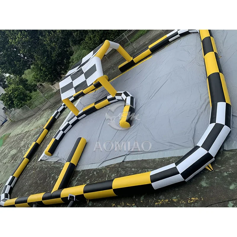 أطفال في الهواء الطلق نفخ سباق المسار ركوب اللعب سيارة ممتصة للصدمات سباق المحكمة سباق المسار نفخ #6