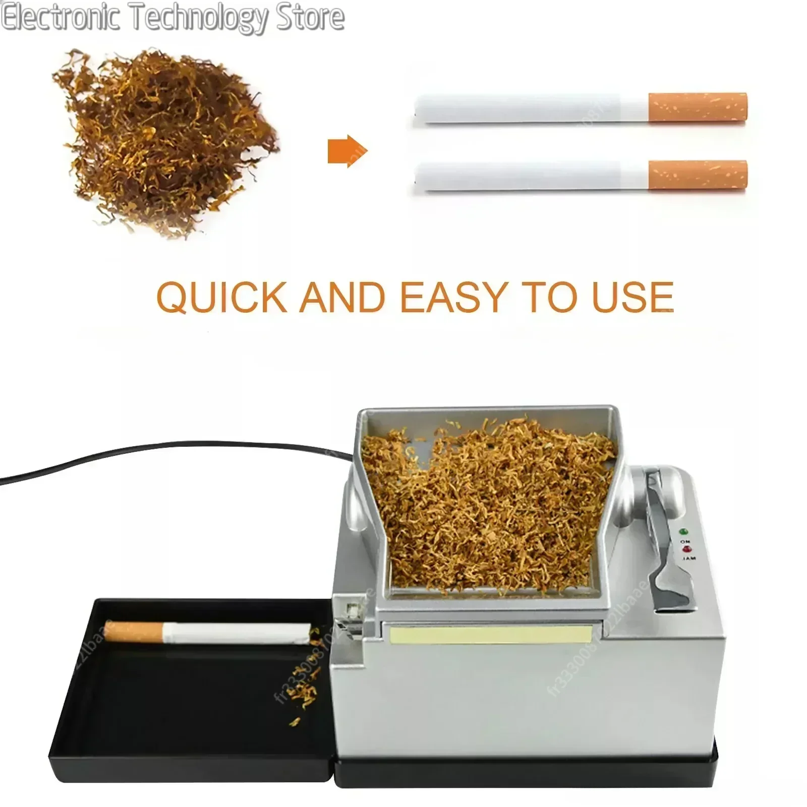 2024 New Cigarette Injector Machine Potable Smoke Tube Automatic Electric Cigarette Rolling Machine DIY Cigarette Making Tools