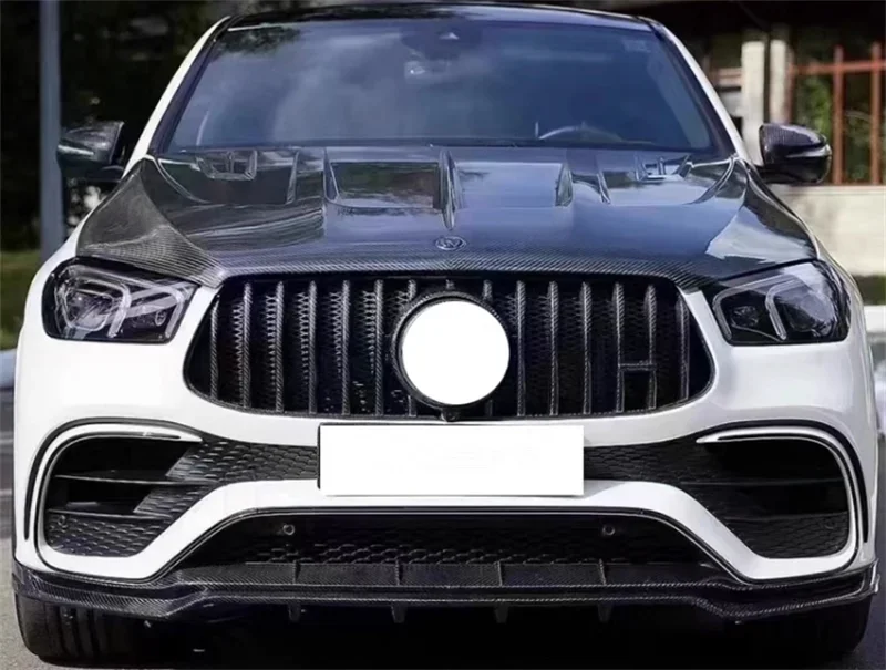 لمرسيدس بنز GLS B نمط عالية الجودة مجموعة ألياف الكربون GLS X167 الشفة الأمامية الخلفية الناشر المصد الأمامي مصبغة طقم الجسم