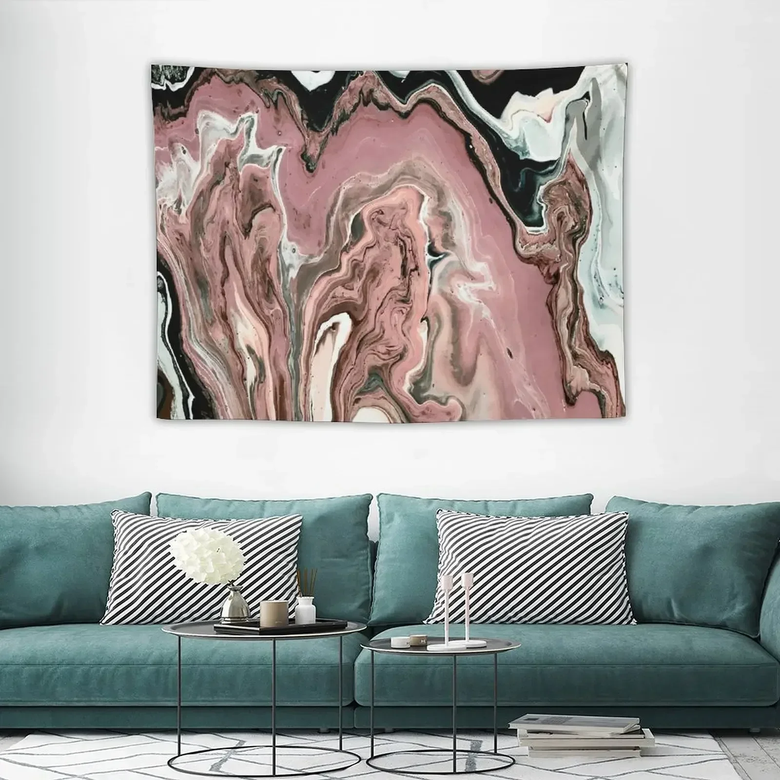

Rose Marble  1  Tapestry Wall Hanging Wall Decoration For Home Room Decorating Aesthetic Tapestry