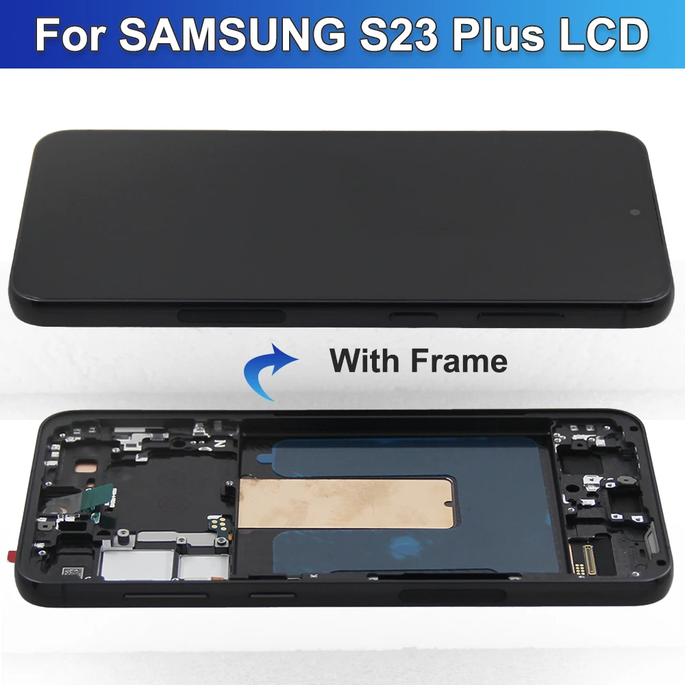 For AMOLED For Samsung S23 Plus LCD Display Digital Touch Screen For Samsung S23 Plus 5G Display G916 SM-S916B