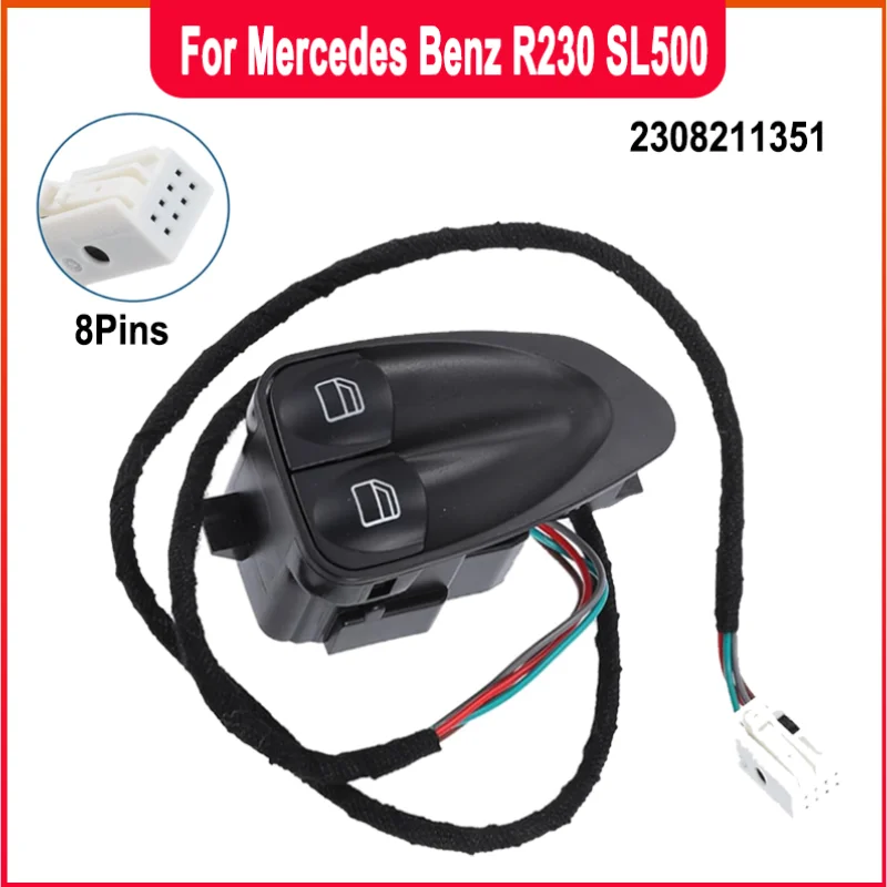 2308211351 For Mercedes Benz R230 SL500 Driver Side Left Power Window Switch Electric Door Window Lift Switch Car Accessories