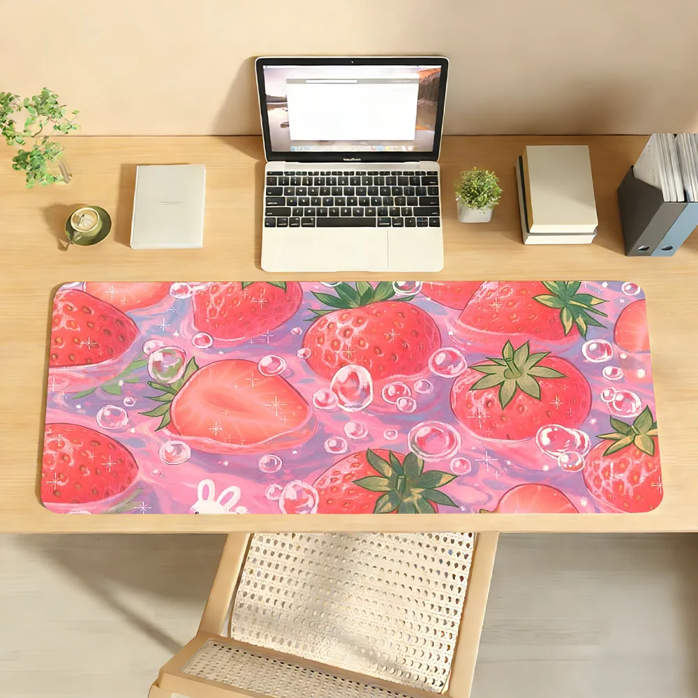Laptop Accessories Design - Delicious Strawberry Design MousePad Non-slip Locking