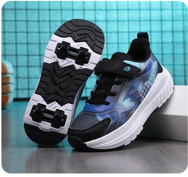 

Четырехколесные прогулочные туфли, детские дышащие роликовые коньки, уличные детские роликовые коньки, детские кроссовки, детские подарки