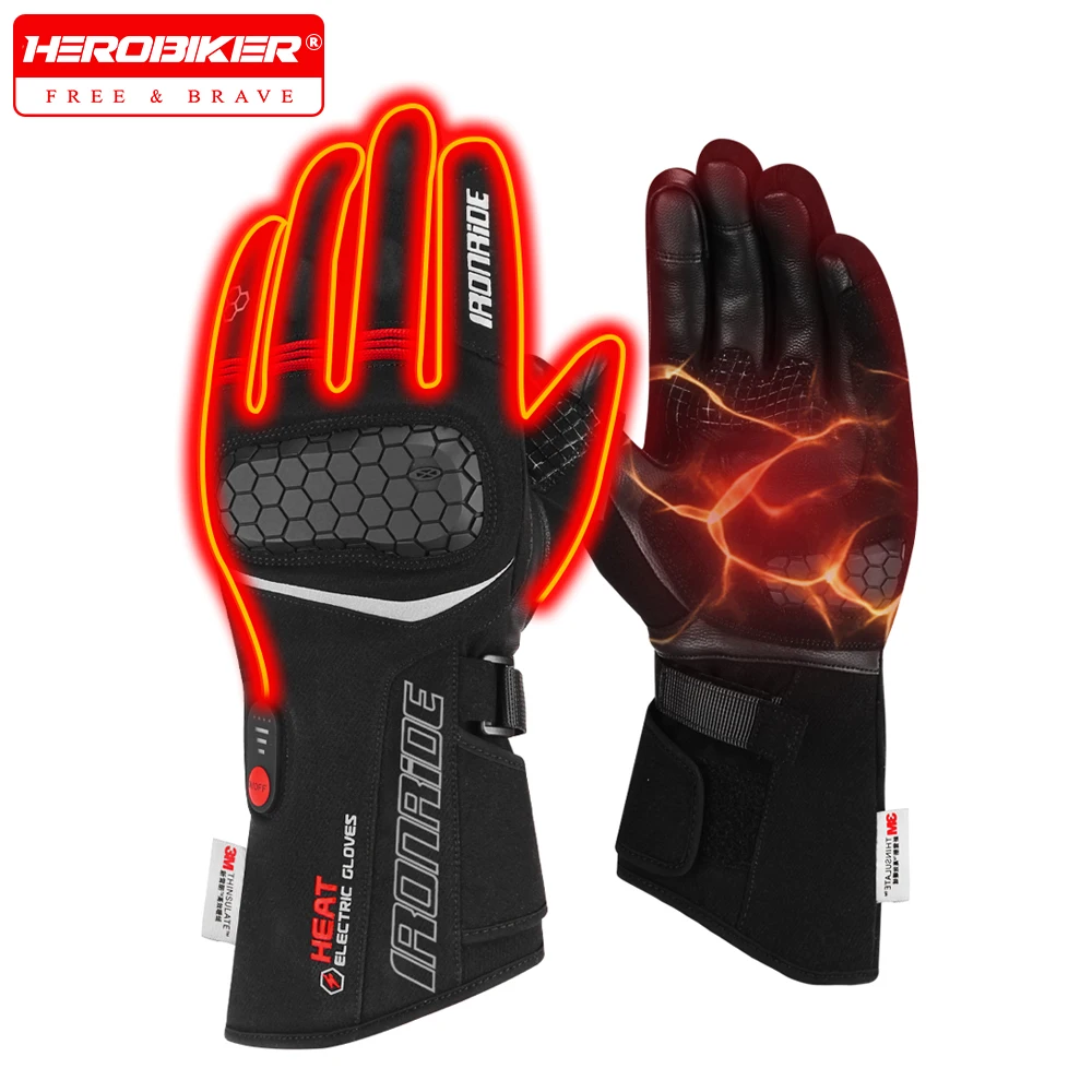 

Heated Gloves For Men Women Rechargeable Electric Heated Glove Waterproof Riding Ski Touchscreen Outdoor Sports Heating Gloves