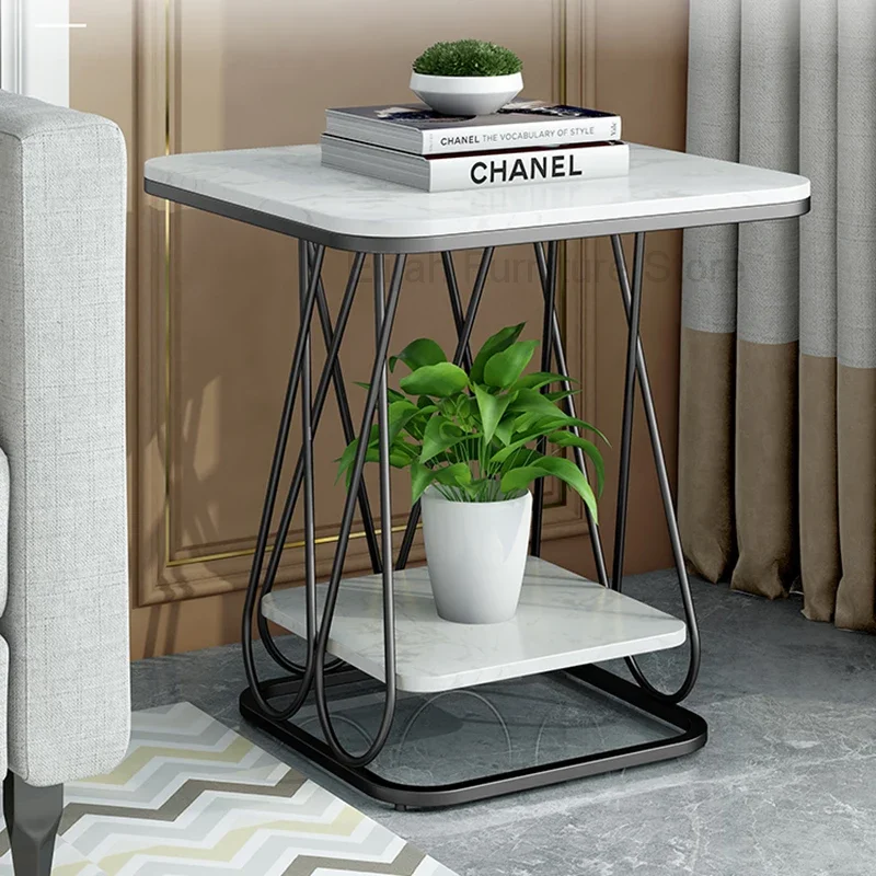 

Minimalist Small Night Tables Nordic Modern Luxury Metal Bedside Table Italian Narrow Mesita Noche Bedroom Furniture GXR45XP