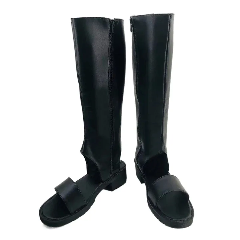 Uchiha Sasuke Scarpe Cosplay Stivali Stivali neri Anime di Halloween