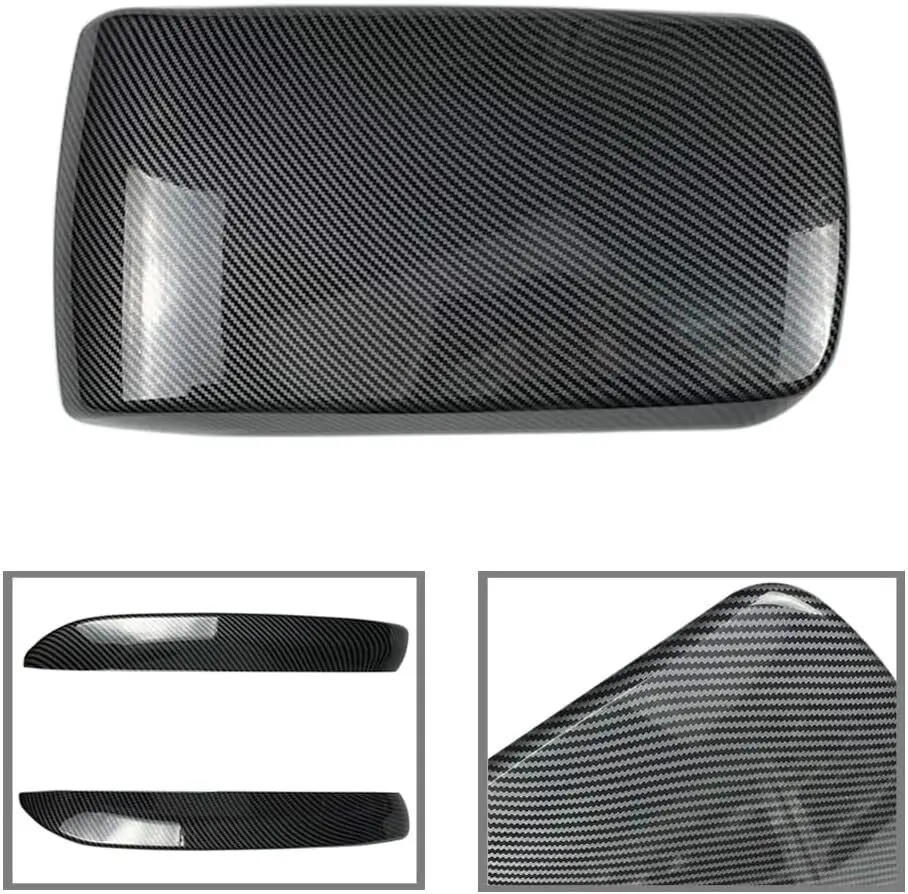 LHD Carbon Fiber Center Console Armrest Box Cover Decoration For BMW X3 X4 G01 G02 2018-2023