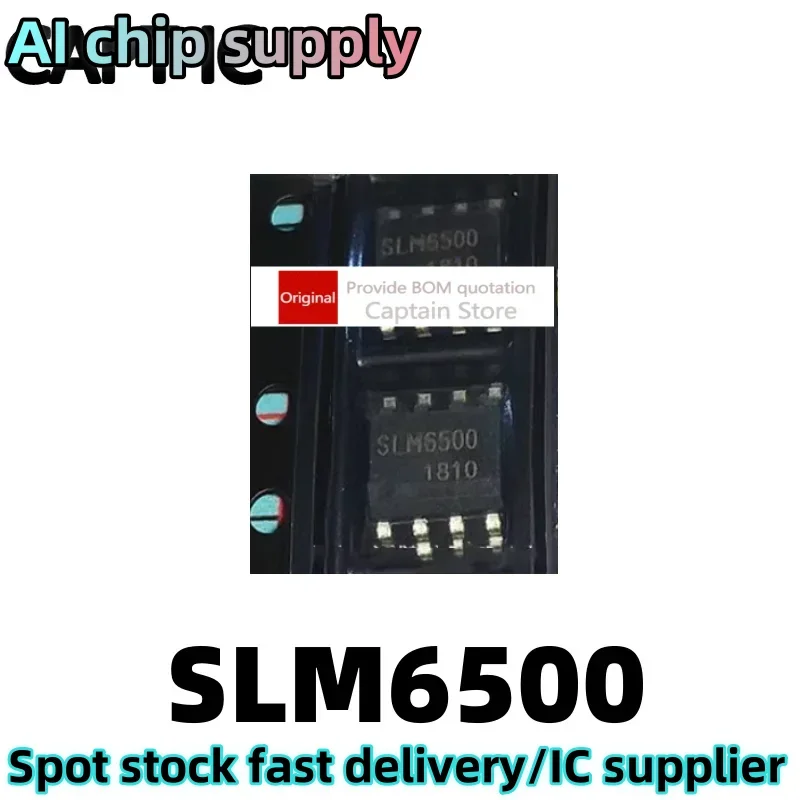 5PCS SLM6500 SLM6500B 5V Adapter 2A Lithium Ion Battery Charging SOP8 Chip Circuit IC