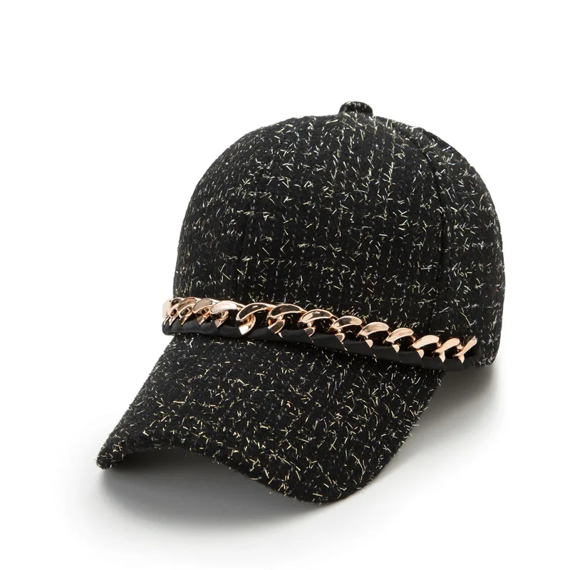 Women's Autumn and Winter HatsMClassic baseball cap, warm and stylish duckbill cap, Korean version, casual and versatile
