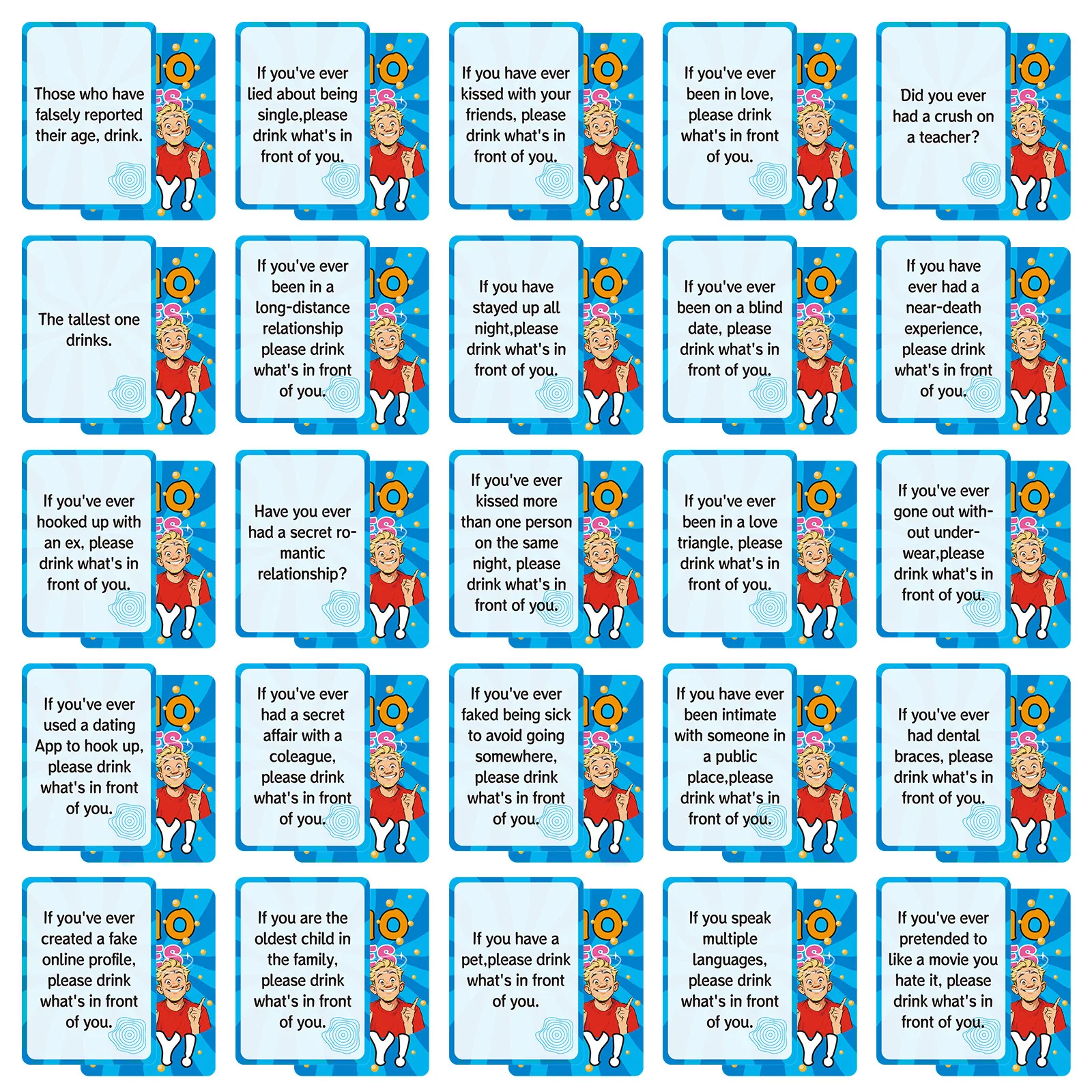 50 قطعة من بطاقات ألعاب الشرب الإنجليزية، لعبة حفلات الطاولة التفاعلية الممتعة للبالغين، لعبة بطاقات الحفلات لحفلات المنزل #3