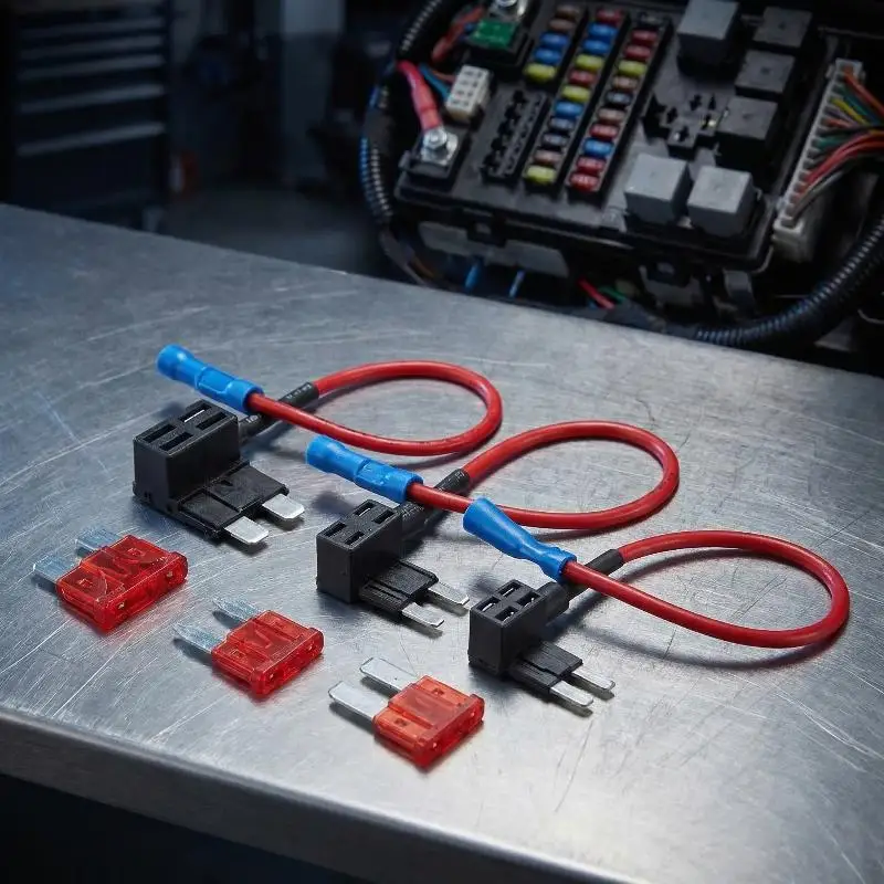2PCS Mini Small Standard ATM Auto Fuse With 12V Fuse Holder Add-a-circuit TAP Adapter Micro2