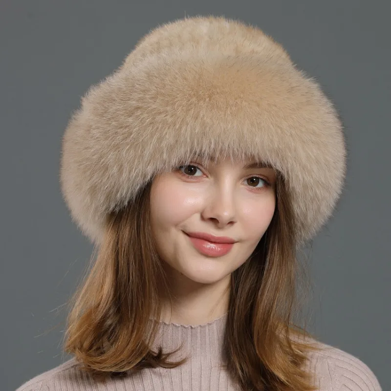 

Fur Hat Children's Winter Mink Hair Hat Warm Fox Hair Ear Protection Hat Fashion Trends