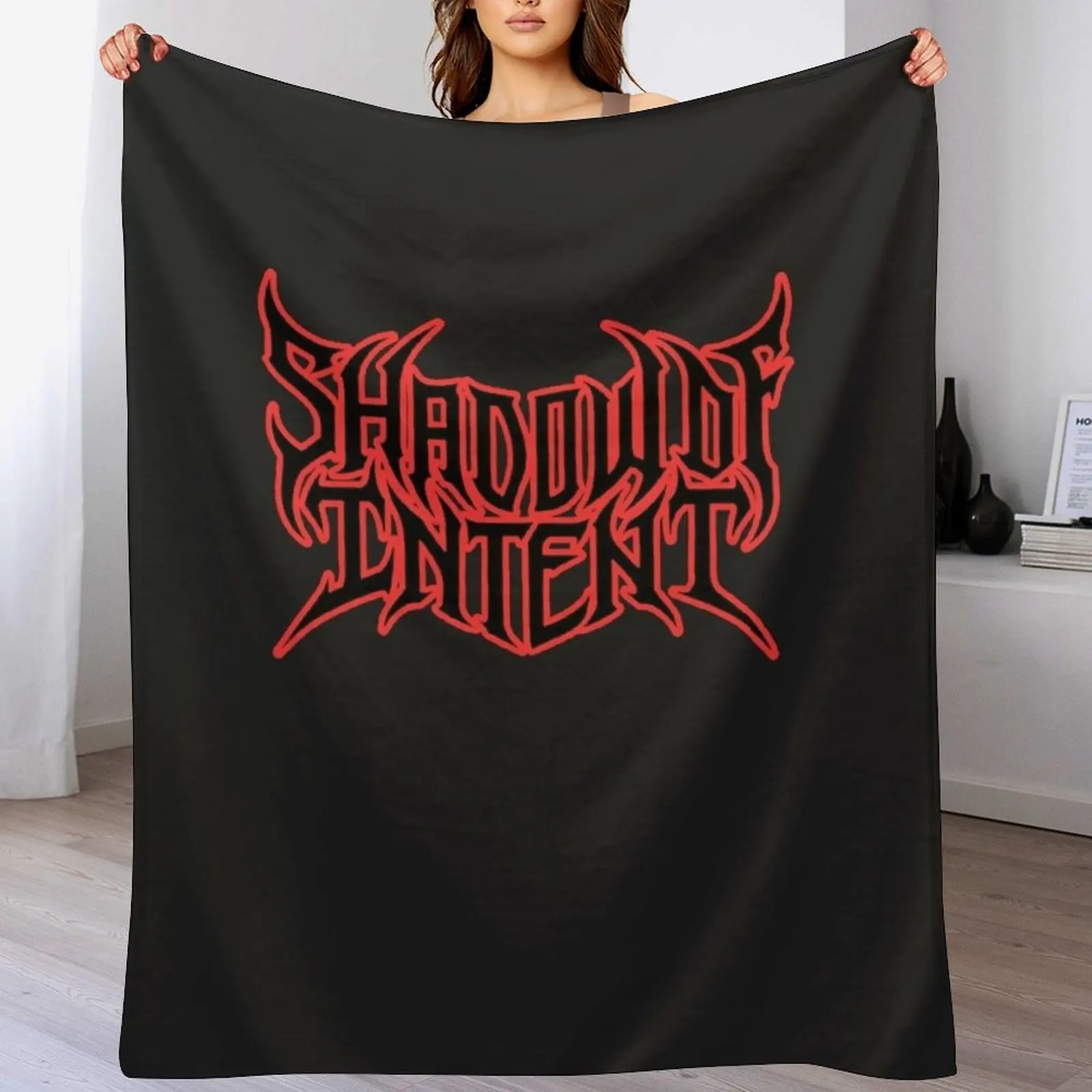 

Shadow of Intent m-erch Melancholy chuan Throw Blanket Decorative Beds Moving Loose Winter beds Blankets