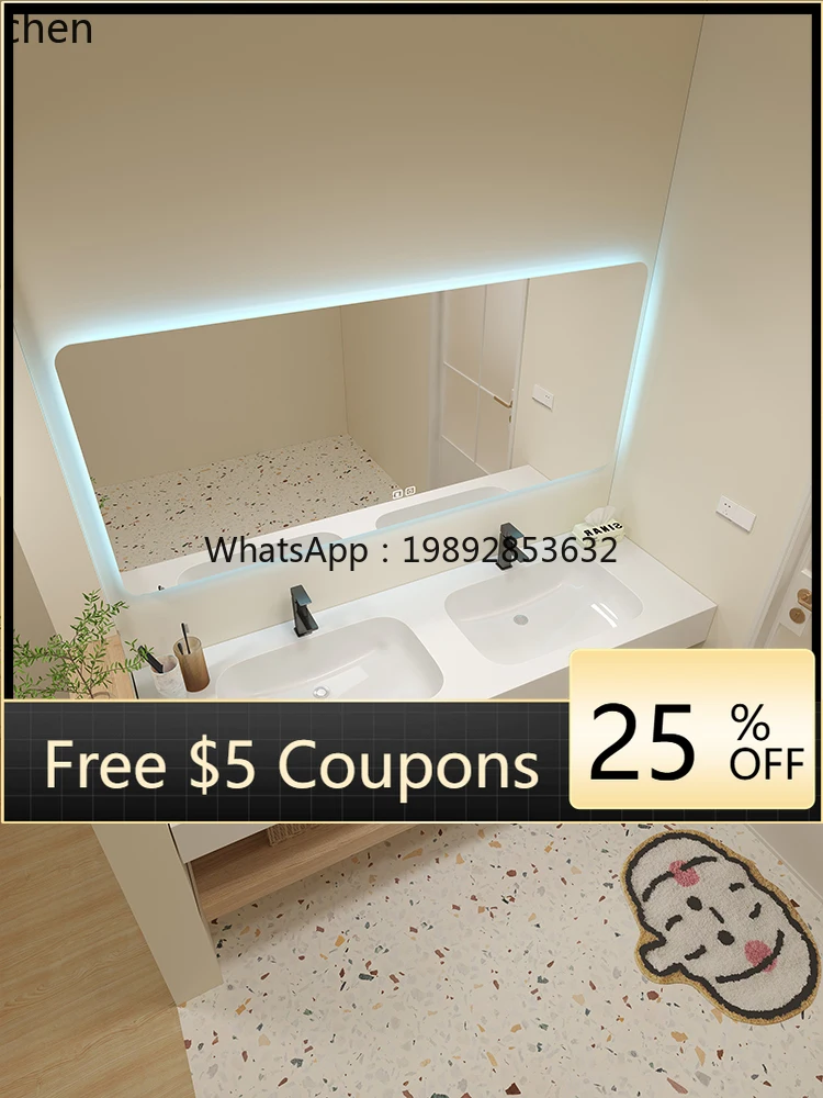 

BB Light Luxury Hotel Rock Plate Ceramic Integrated Basin Bathroom Cabinet Combination Washbasin Washstand