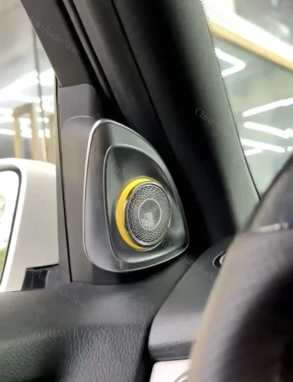 4D Rotating Tweeter Speaker 12 Colors for Mercedes Benz GLK 2013-2015 Car RGB LED Ambient Light 3D Treble Horn Refit