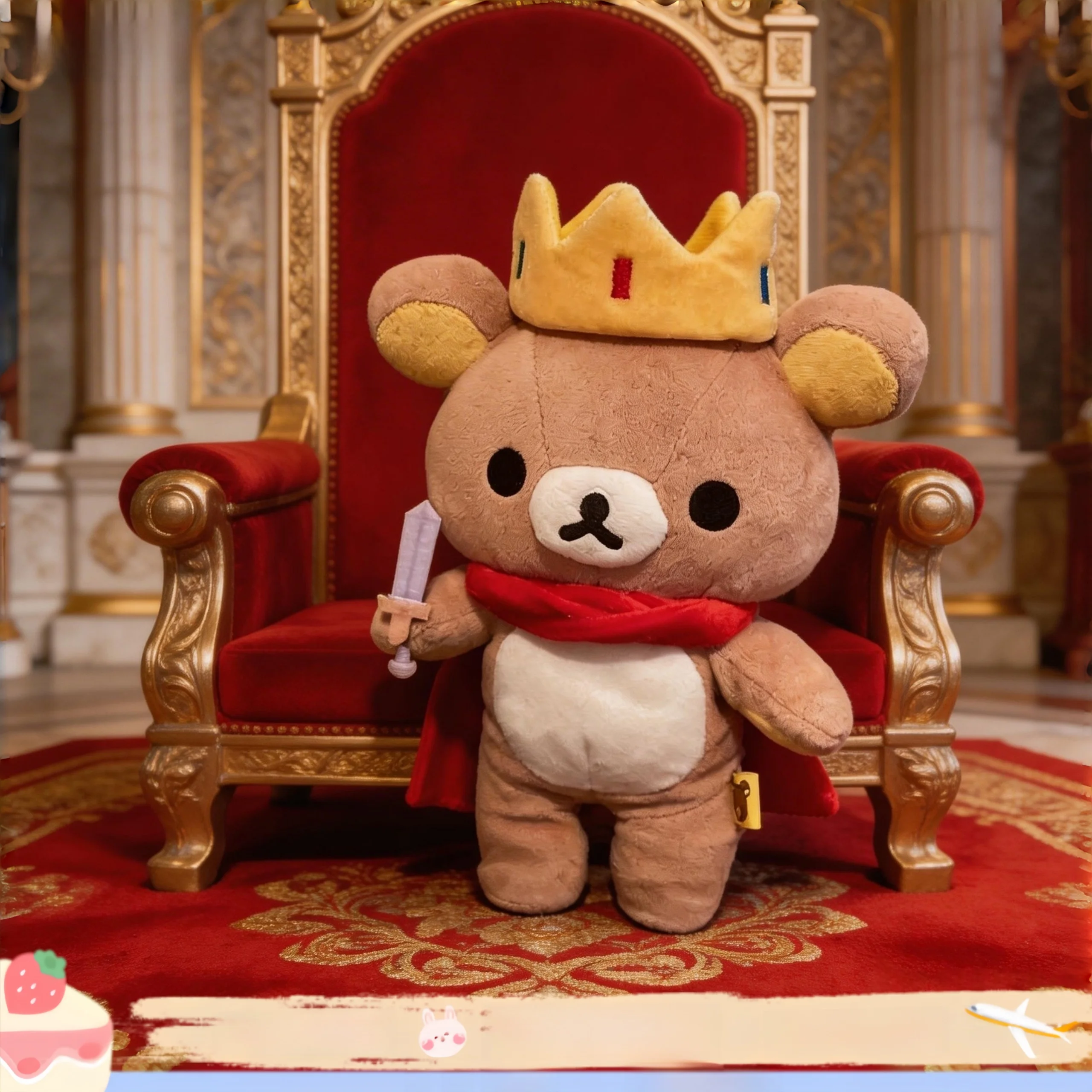 peluche-ours-mignon-king-easy-bear-coussin-en-peluche-cadeau-d'anniversaire-jouet-doux-pour-enfants-de-plus-de-3-ans