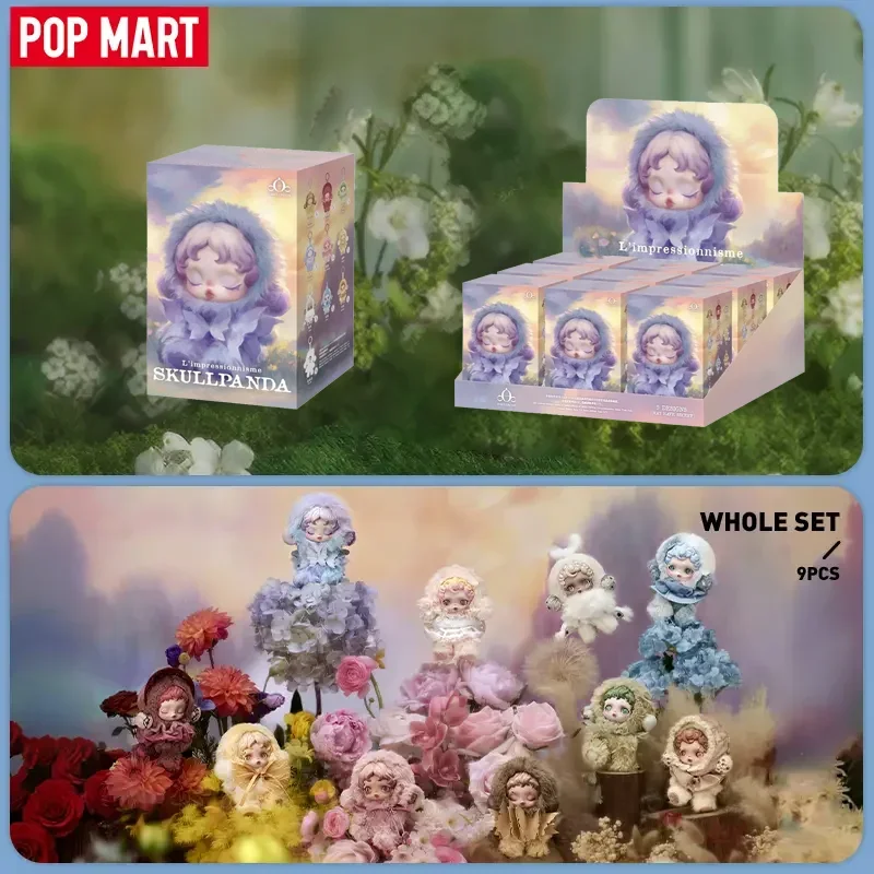 

POP MART Skullpanda L Impressionnisme серии плюшевая кукла слепая коробка игрушки Kawaii аниме фигурка Caixa Caja Surprise Mystery