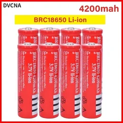 New 100% original 3.7V 4200 mAh 18650 lithium rechargeable battery, suitable for flashlights, microphones, etc