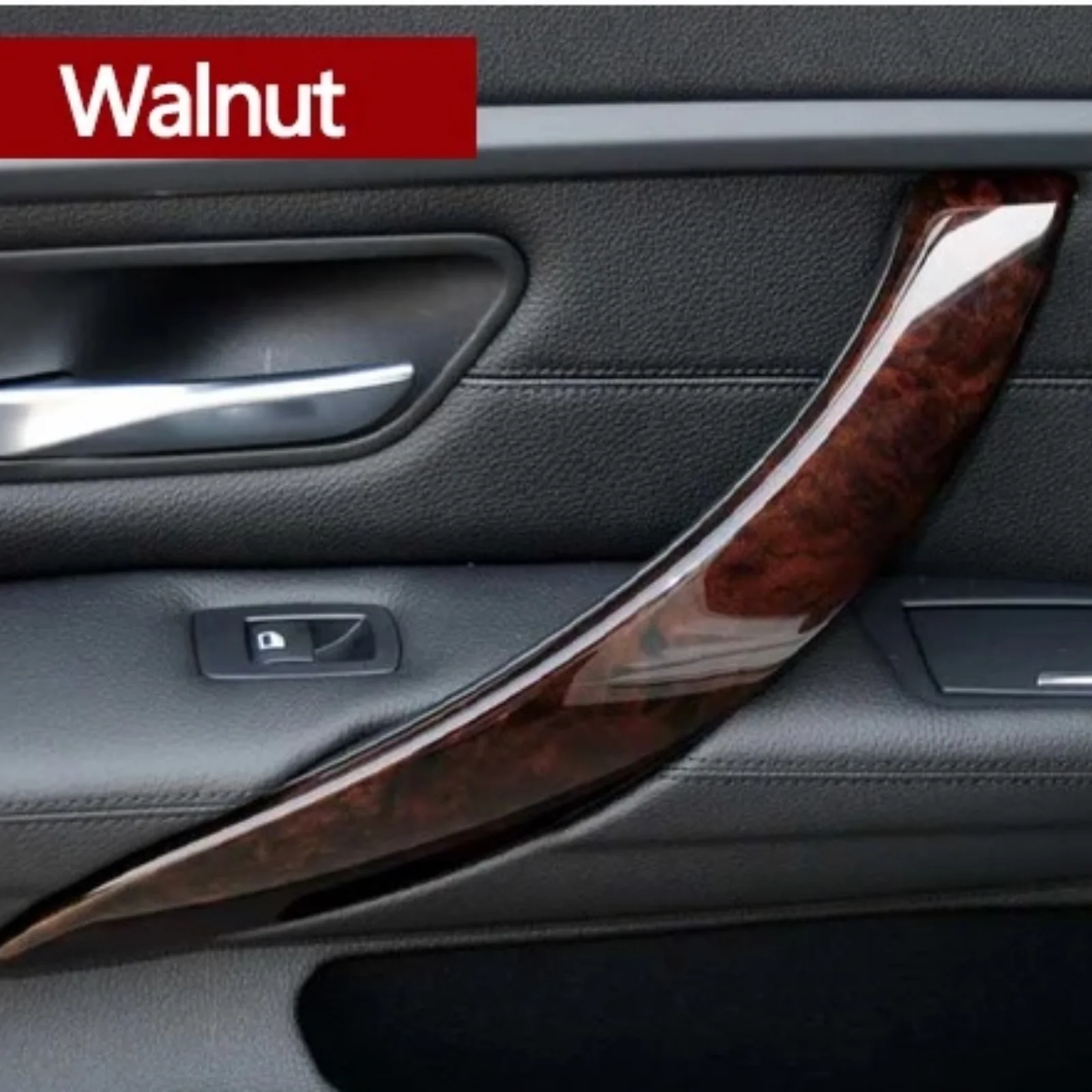 Car Interior Door Handle for BMW 3 4 Series 3GT F34 F36 F30 2013-2018 Replace Cover Walnut 320i 328i 330i 335i 340i