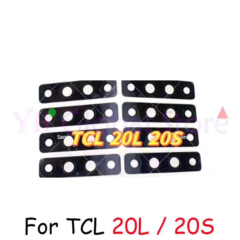 For TCL 40R 405 30E 20L 20S 20E 20R 20 XE 40 10 SE  Back Rear Camera Lens Glass Cover With Adhesive Sticker Repair Parts