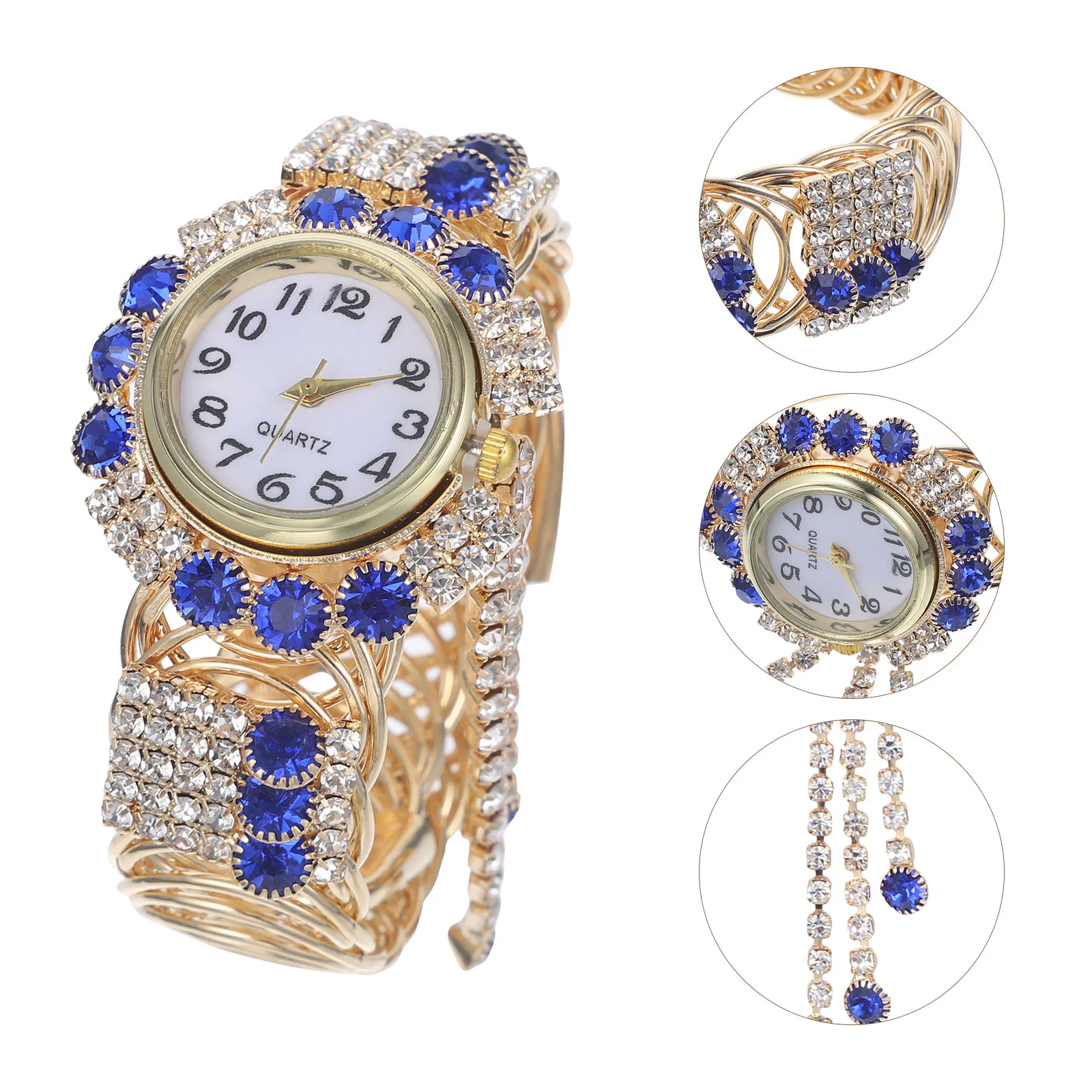 Reloj de pulsera de cuarzo para mujer, brazalete de joyería