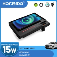 For Audi Q3 2019-2023 Car Wireless Charger Center Console 15W Fast Charging Pad Android Iphone Holder