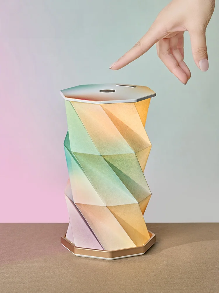Delicate Museum Creative Porcelain Rotation Paper Lantern Peach Blossom Cave Design Ideal Birthday Gift for Girls Decorative ...