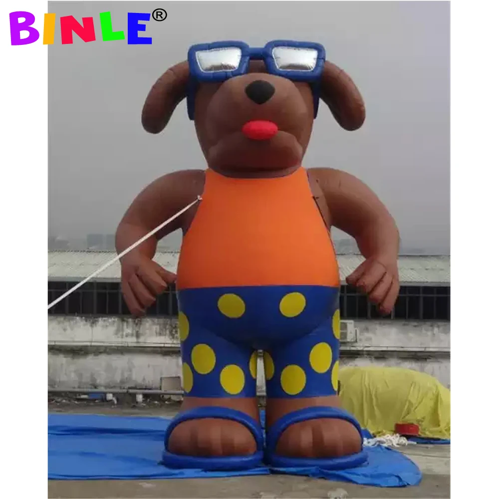 Outdoor advertising large inflatable animal cartoon giant inflatable dog balloon with free blower for promotion events