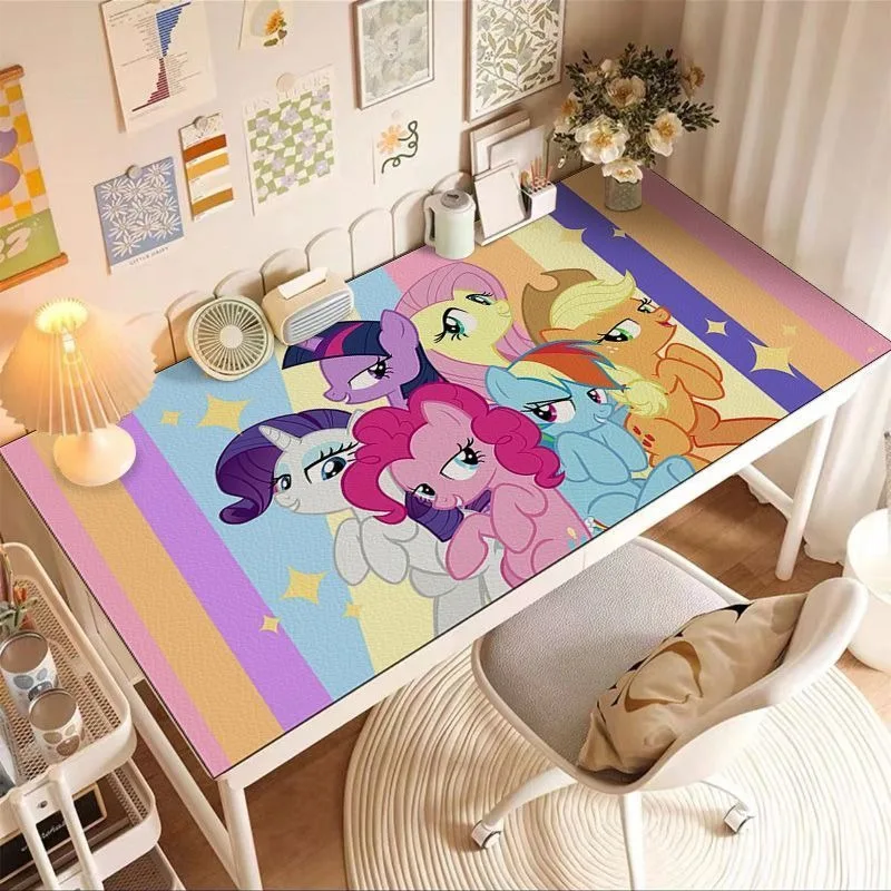 Cute My Little Pony Pinkie Pie Applejack Waterproof and Oil-proof No-wash Wipeable Table Mat Fashionable Student Tablecloth