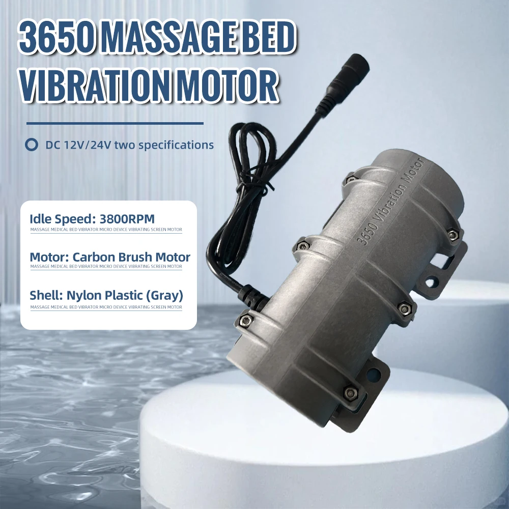 

DC 12V/24V Massage Bed Vibration Motor Double Head Eccentric Wheel Feed Vibration Motor Remote Controller Vibration Motor