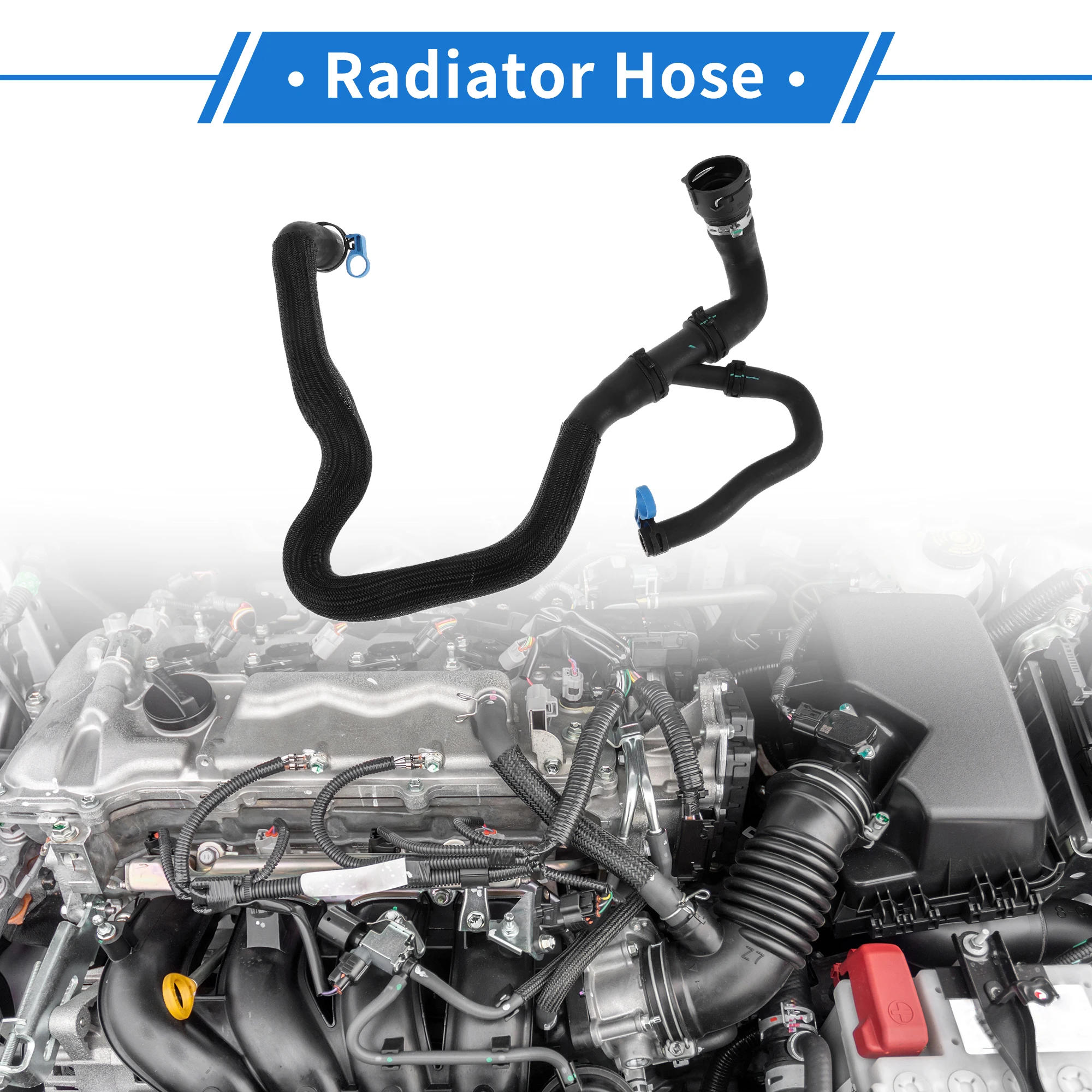 

UXCELL 1-комп. шланг радиатора для Land Rover Range Rover Evoque 2.0L 2014-2017, хороший уплотнительный резиновый черный нижний шланг обогревателя