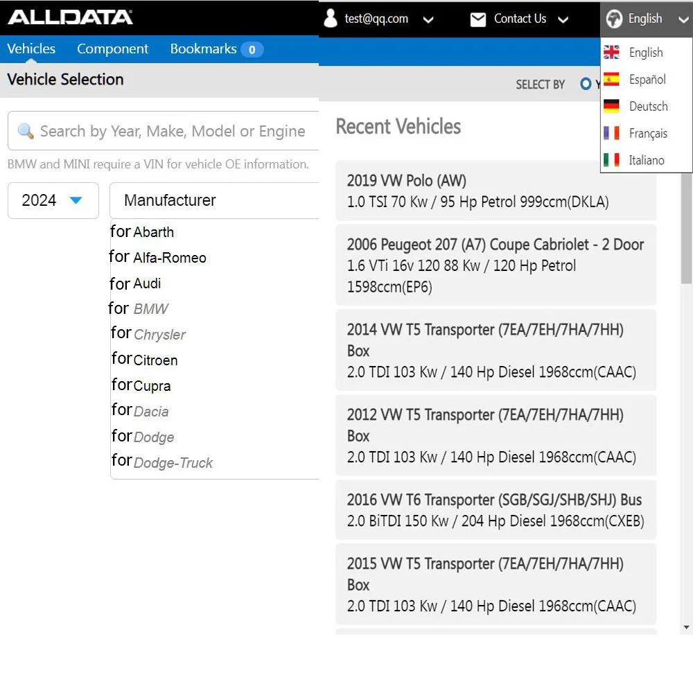 2026 Alldata EU Online Account Oficial a Year Newest for Car Repair Software for All data Support Mobile/PC Login