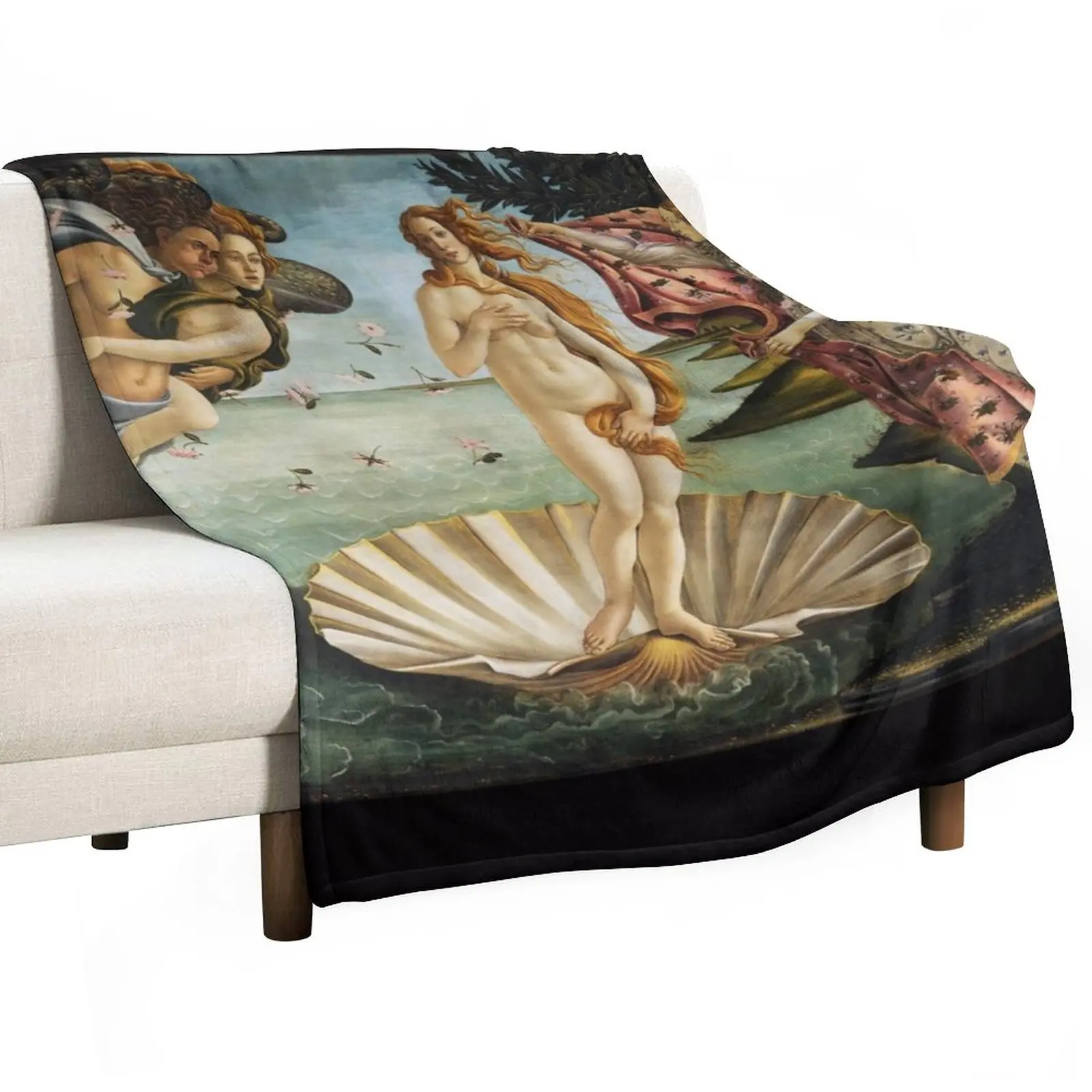 

Birth of Venus - Botticelli Throw Blanket Extra Large Throw Blanket Custom Blanket Hairy Blanket