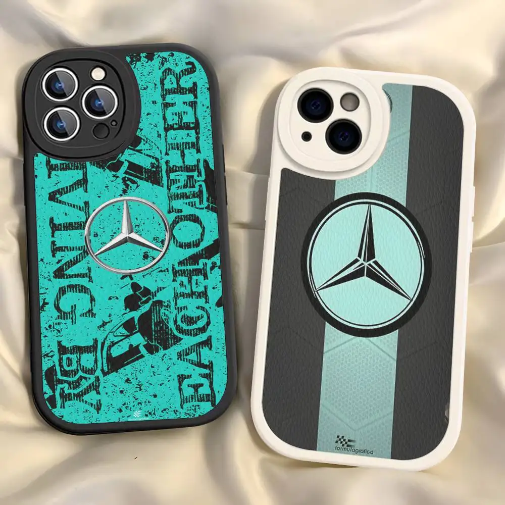 Car M-Mercedes-Ben-z-Backs Phone Case For IPhone 16 15 14 13 12 11 Pro Max Plus Shockproof Leather Cover - view 4