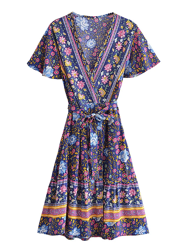 white christmas dresses Bohemian Lace Swing Maxi Dress main image 1