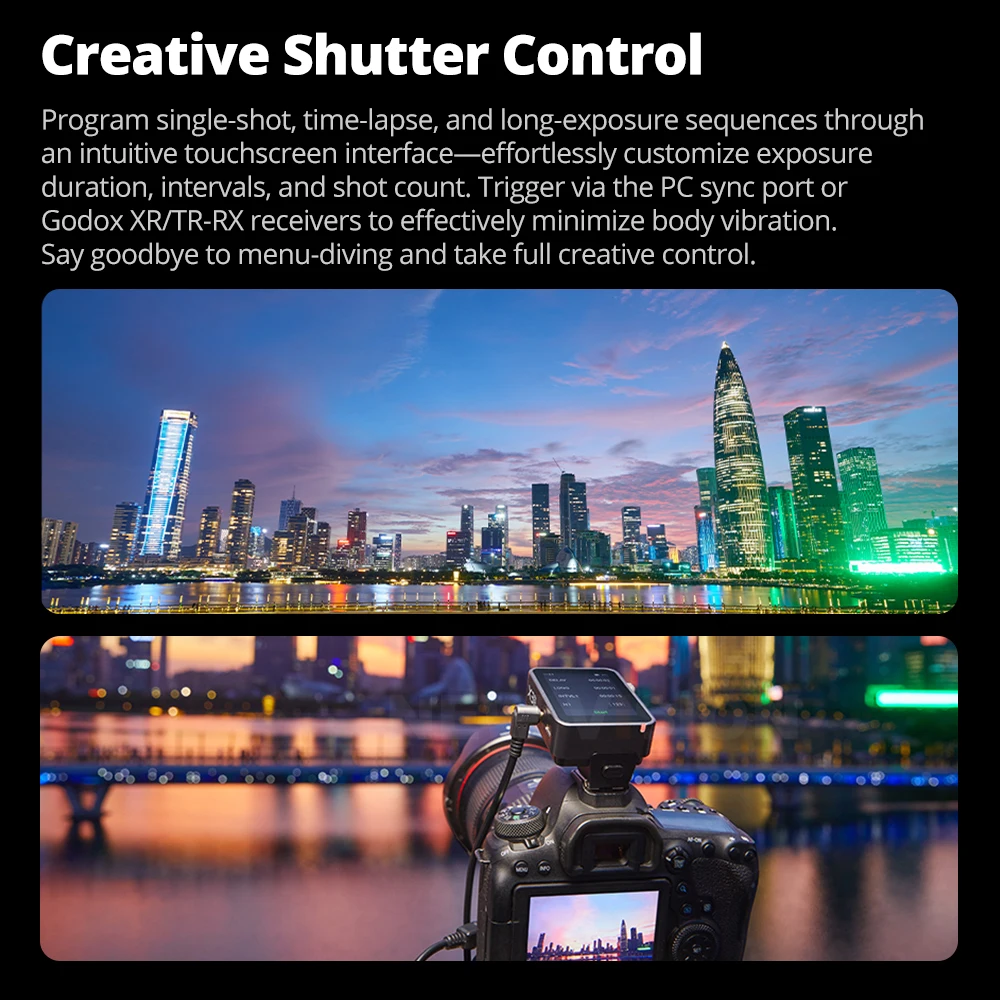 New Godox X3pro TTL HSS 2.4G Wireless Flash Trigger OLED Touch Screen Transmitter Quick Charge for Canon Nikon Sony Fujifilm view 5