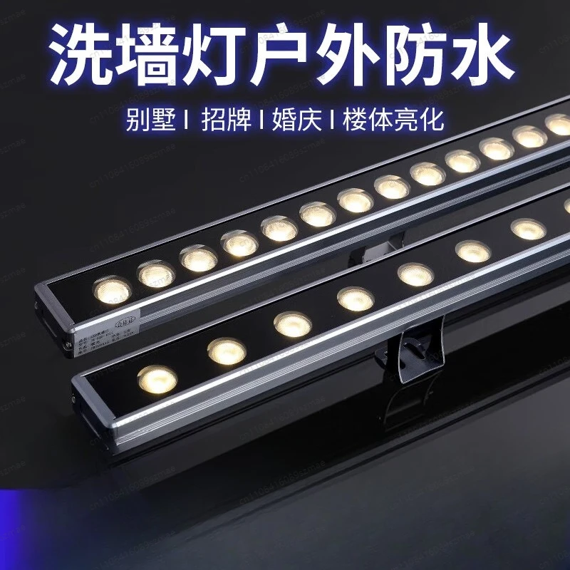 

Low Voltage IP65 LED Wall Wash Light Strip， Waterproof Linear Light for Outdoor Facade， Signage， Landscape Lighting Project
