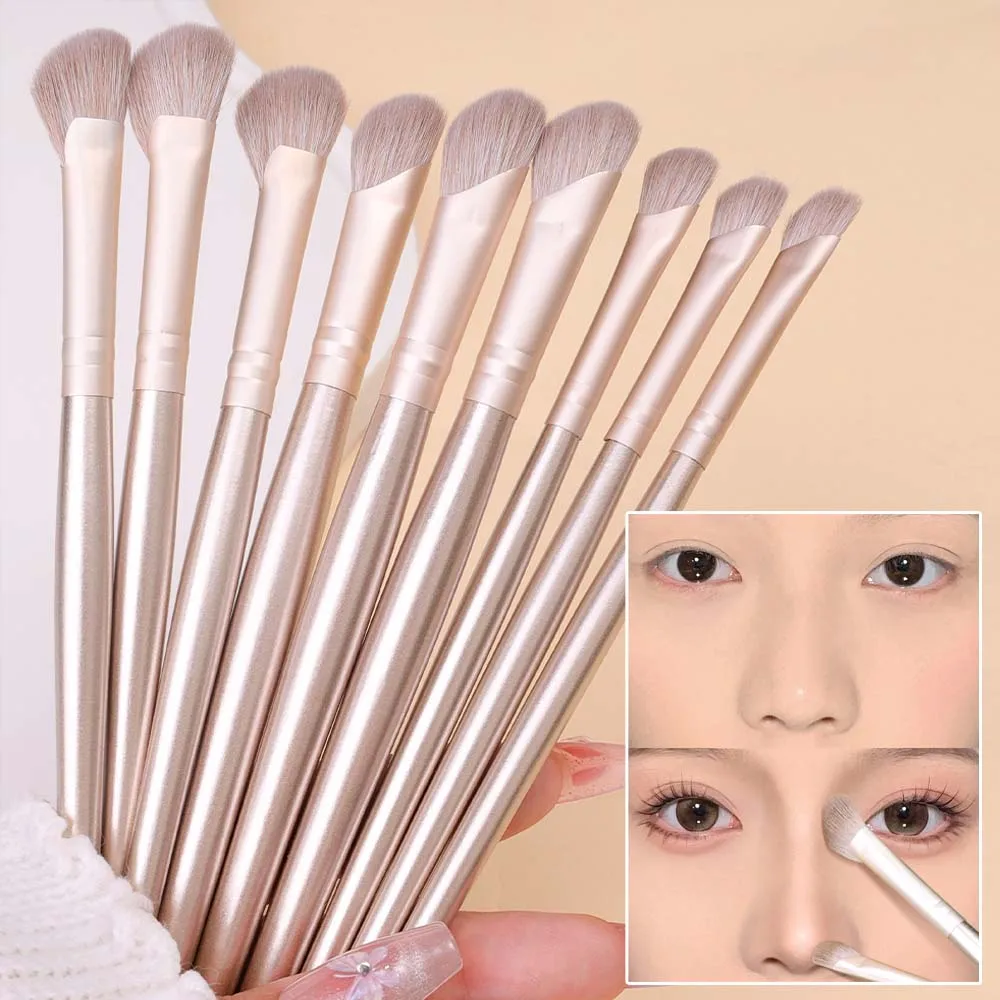 3 Stuks Sikkelvormige Neus Schaduw Borstel Ooghoekige Contour Make-Up Borstels Professionele Schoonheid Cosmetische Mengen Concealer Tools